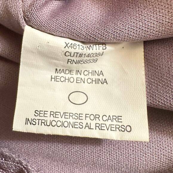 Speechless Plus Size 16 Damask Pattern V-Neck Formal Gown Lavender Prom Formal - Picture 15 of 16